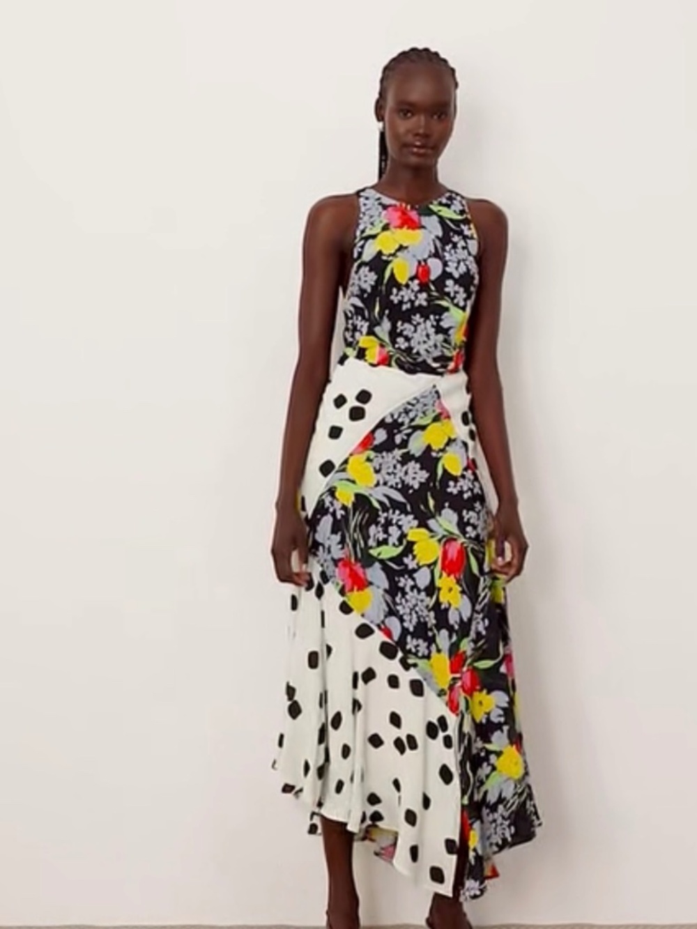 Arrange dress with open back